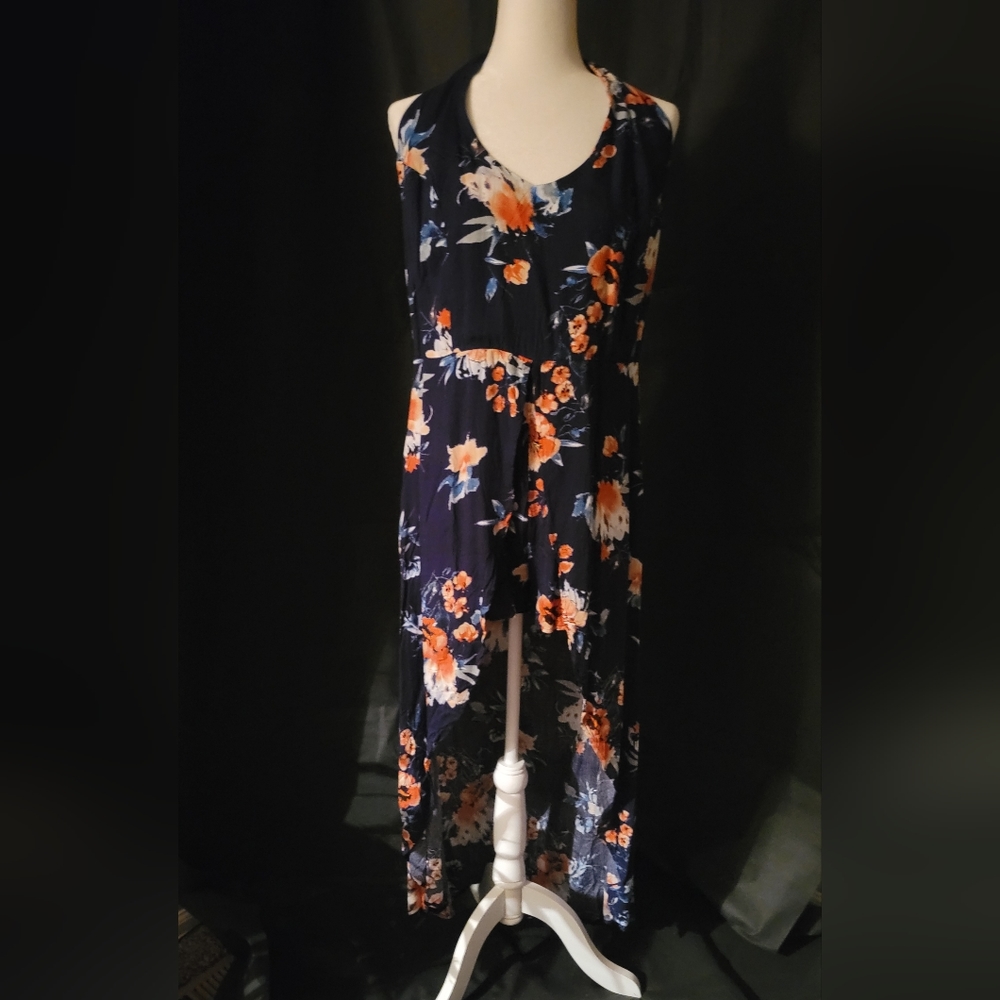 Lady's Kora mei open back tie at the neck shorts with long skirt...id#022